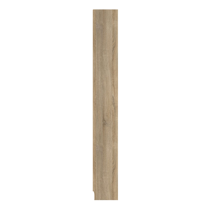 Basic Tall Narrow 4 Shelf Bookcase in Oak