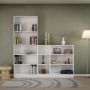 Basic Tall Wide Bookcase 4 Shelves in White