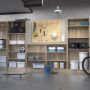 Basic Tall Wide 4 Shelf Bookcase in Oak