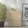 Prima Office Storage with 2 Drawers and 2 File Drawers in Oak