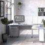 Prima Bookcase with 2 Shelves and 2 Doors in White