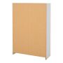 Shoe Cabinet with 2 Flip-Down Doors and 1 Drawer in White Finish