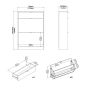 Shoe Cabinet with 2 Flip-Down Doors and 1 Drawer in White Finish