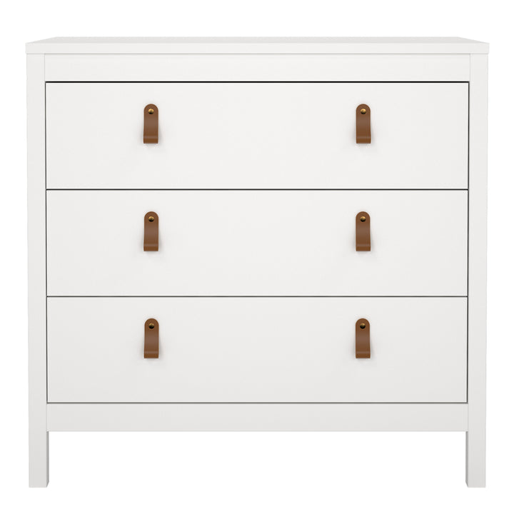 Barcelona Chest 3 Drawers in White