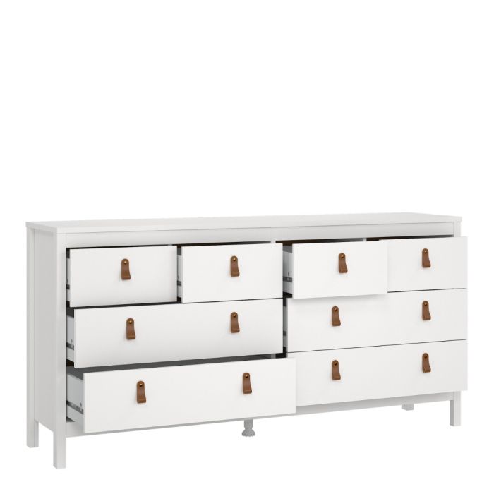 White Shabby Chic Multi-Coloured 13 Drawer Chest – Thais Collection