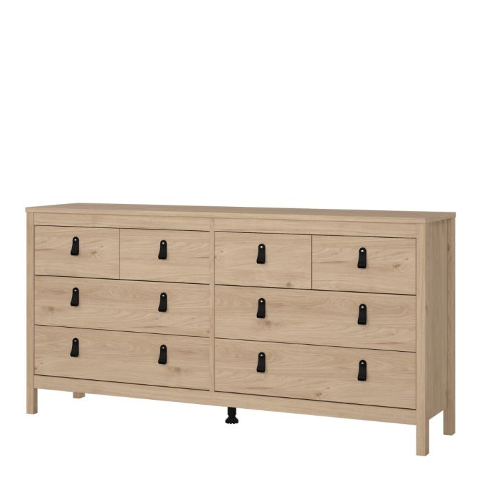 Jackson Hickory Oak 8 Drawer Double Dresser – Madrid Collection