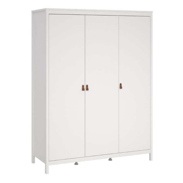 Barcelona Wardrobe with 3 Doors in White