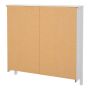 Barcelona Shoe Cabinet with 4 Flip-Down Doors in White