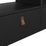 Barcelona TV Unit with 3 Drawers in Matte Black Finish
