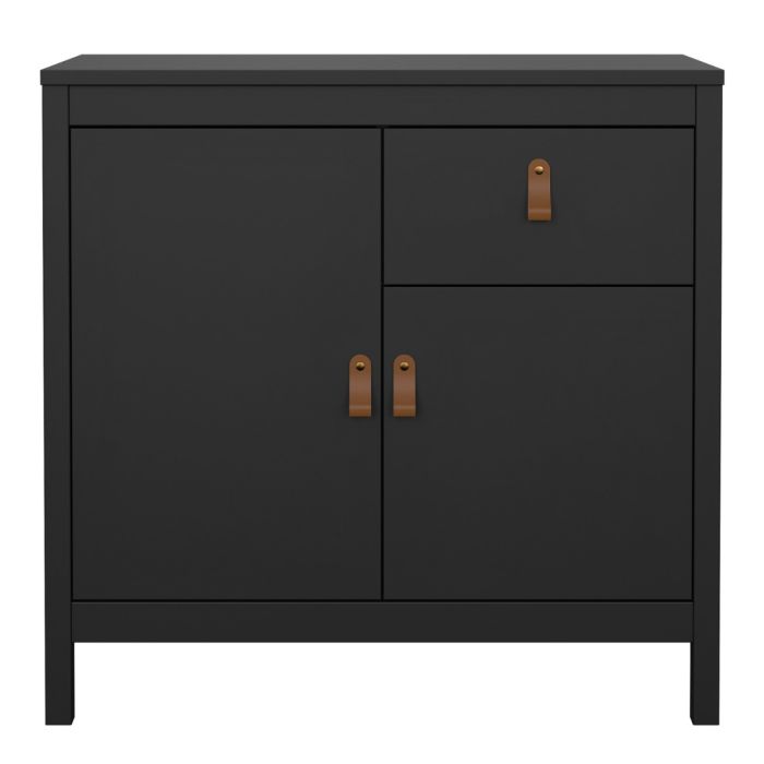 Barcelona Sideboard 2 Doors 1 Drawer in Matt Black