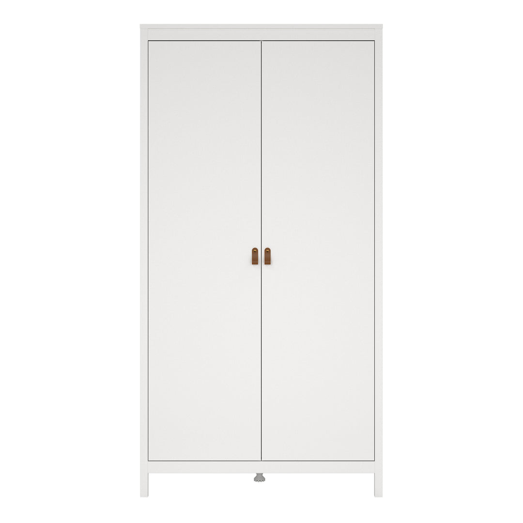 Barcelona Wardrobe with 2 Doors in White