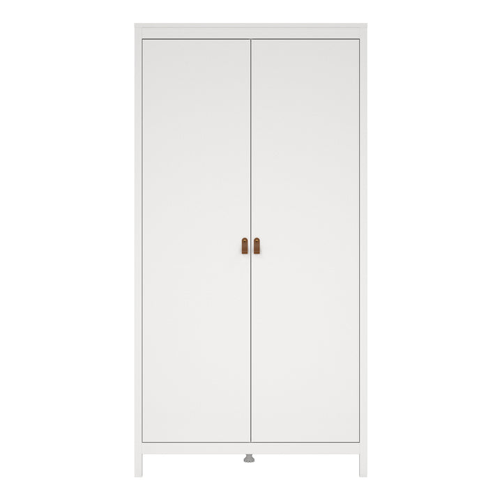 Barcelona Wardrobe with 2 Doors in White