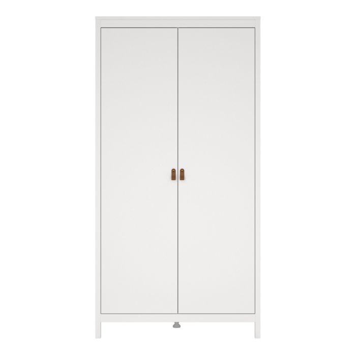 Barcelona Wardrobe with 2 Doors in White
