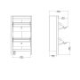 Barcelona Shoe Cabinet with 2 Flip-Down Doors in Cashmere Finish