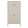 Barcelona Shoe Cabinet with 2 Flip-Down Doors in Cashmere Finish