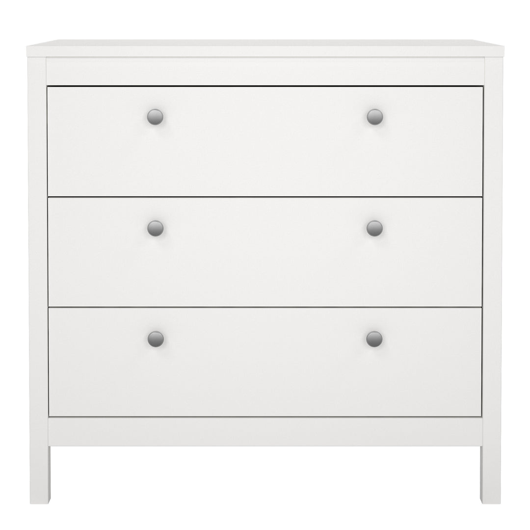 Madrid Chest 3 Drawers in White