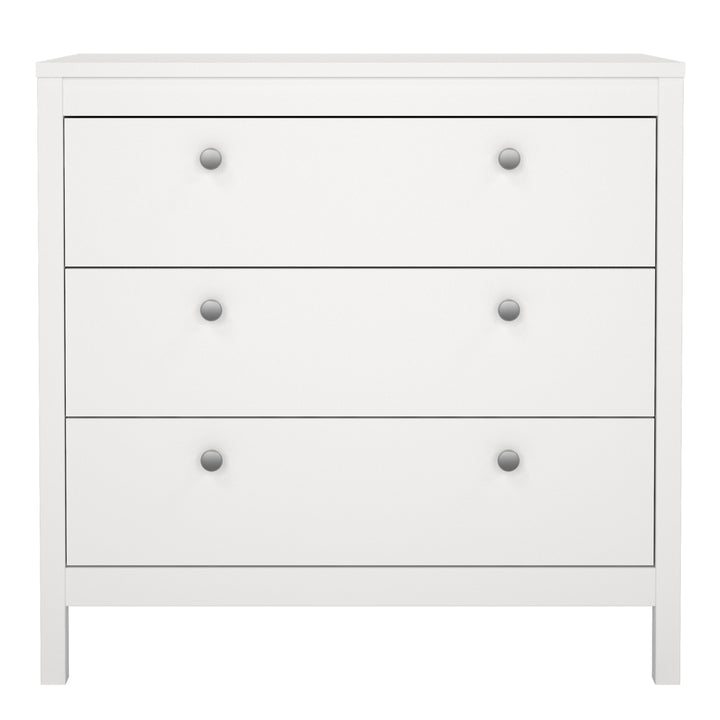 Madrid Chest 3 Drawers in White