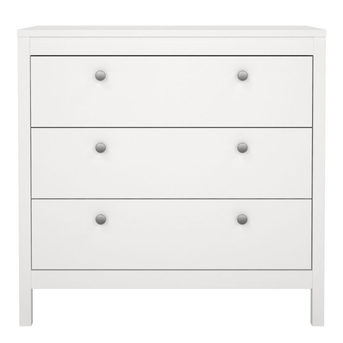 Madrid Chest 3 Drawers in White