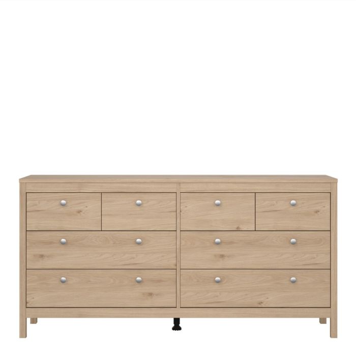 Jackson Hickory Oak 8 Drawer Double Dresser – Barcelona Collection