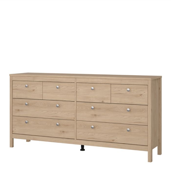 Jackson Hickory Oak 8 Drawer Double Dresser – Barcelona Collection
