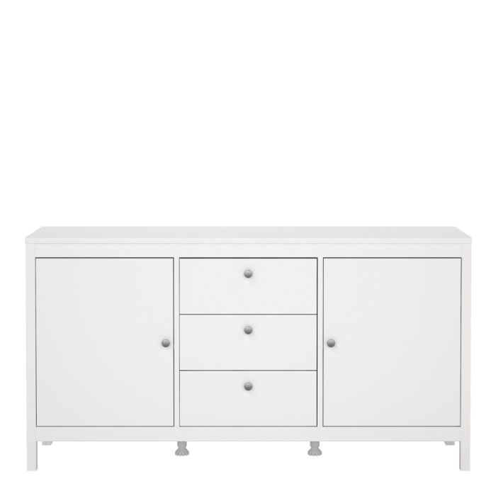 Madrid Sideboard 2 Doors + 3 Drawers in White