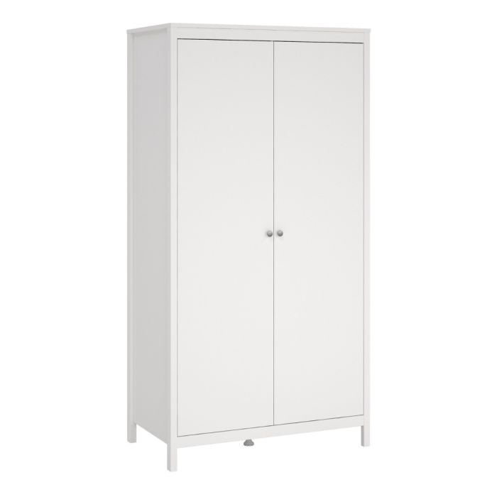 Madrid Wardrobe with 2 Doors in White