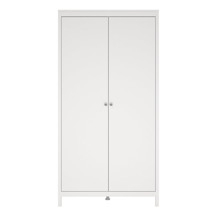 Madrid Wardrobe with 2 Doors in White