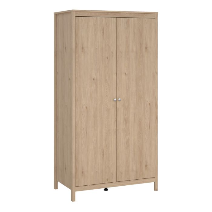 Madrid Wardrobe 2 Doors in Jackson Hickory Oak