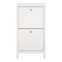 Madrid Shoe Cabinet 2 Flip Down Doors White