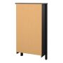 Madrid Shoe Cabinet 2 Flip Down Doors Matt Black