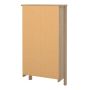 Madrid Shoe Cabinet with 2 Flip-Down Doors in Jackson Hickory Oak