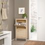Madrid Shoe Cabinet with 2 Flip-Down Doors in Jackson Hickory Oak