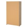 Uppsala Open Wardrobe Unit in Jackson Hickory Oak with a Beige Textile Curtain