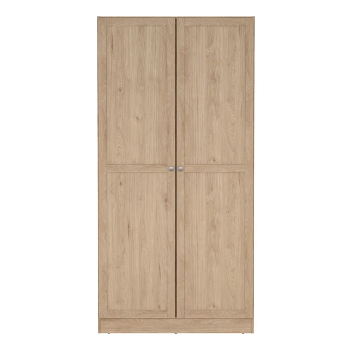 Brande Wardrobe 2 Frame Doors in Jackson Hickory