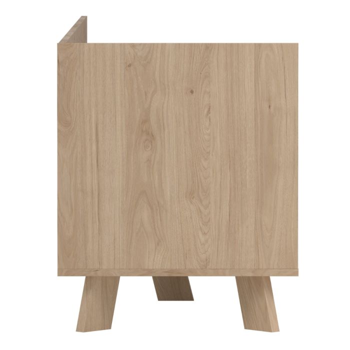 Ikast TV Unit 1 Door 2 Drawers in Jackson Hickory and White
