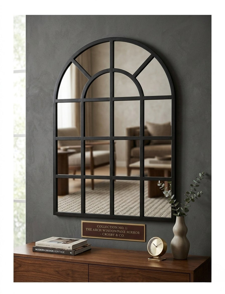 Prymere Arch Mirror - Lightly Distressed Glass