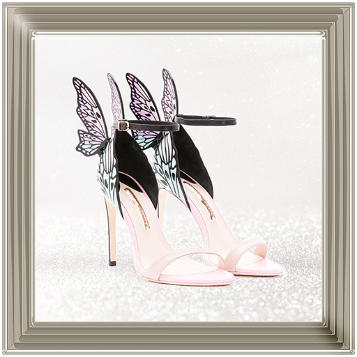 FS188 Pink Butterfly Heels
