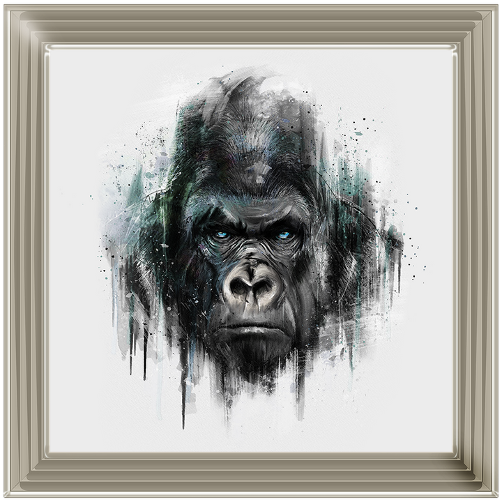 AN416 Blue Gorilla Watercolour