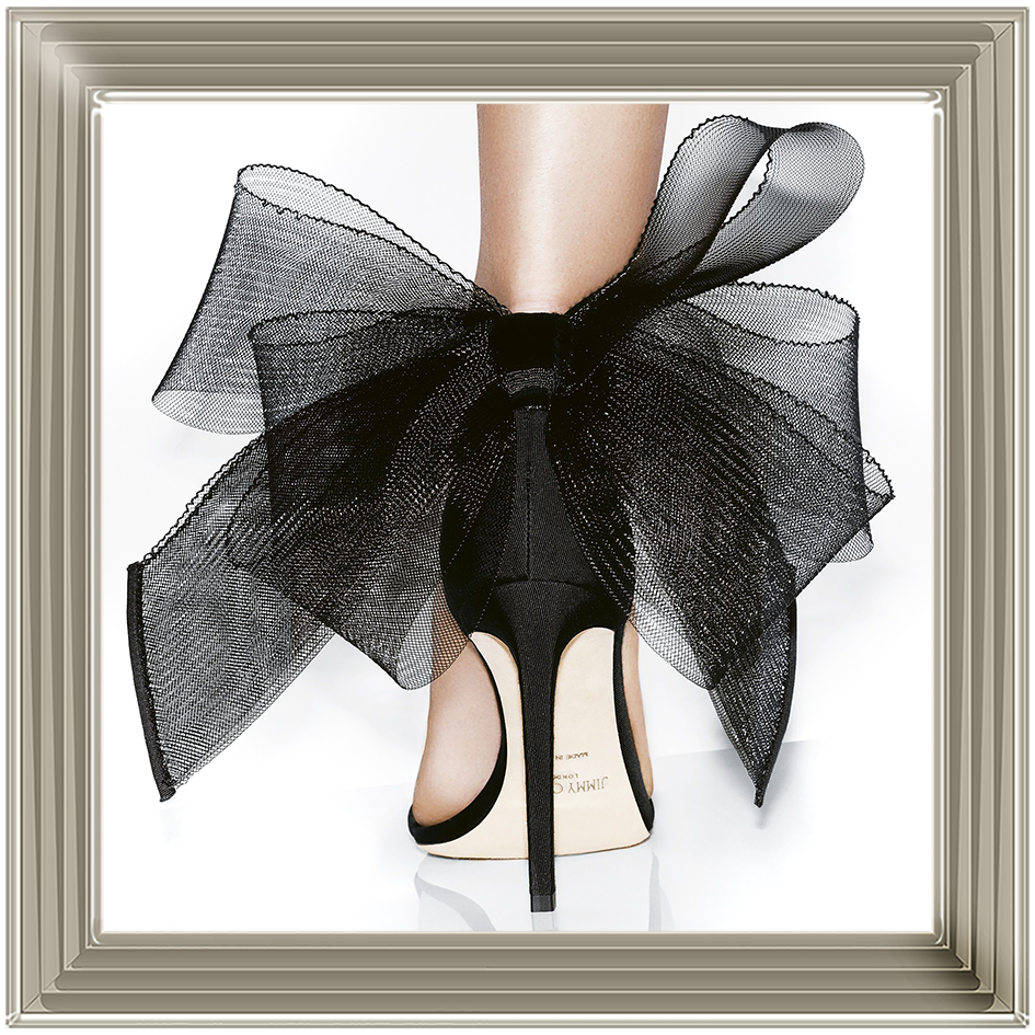 FS400 Black heel & bow