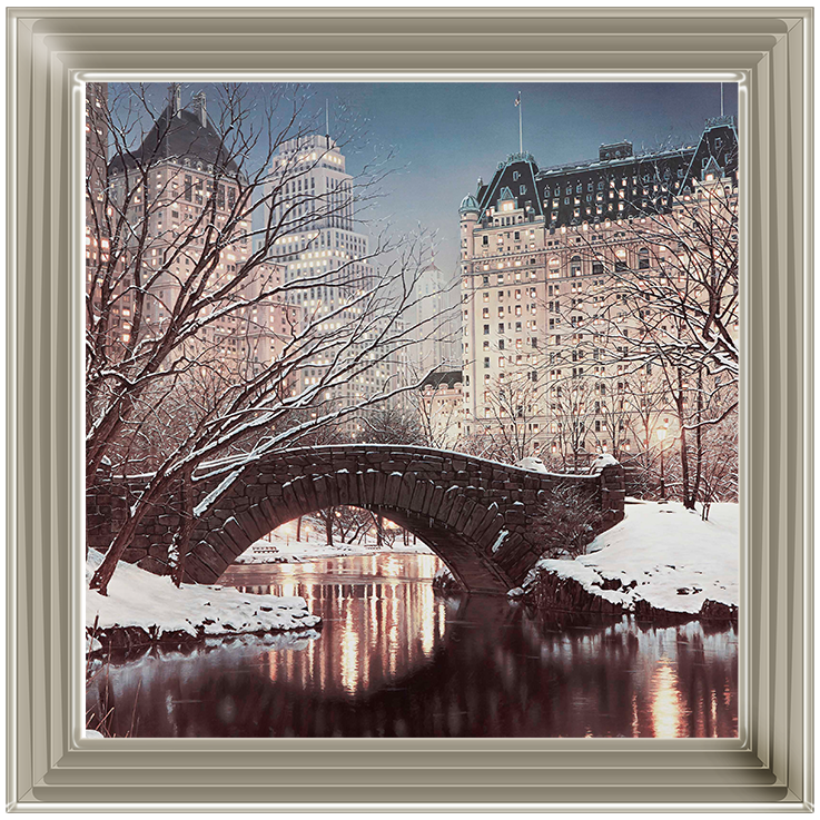 CY100 Gapstow Bridge in Winter, Central Park, New York