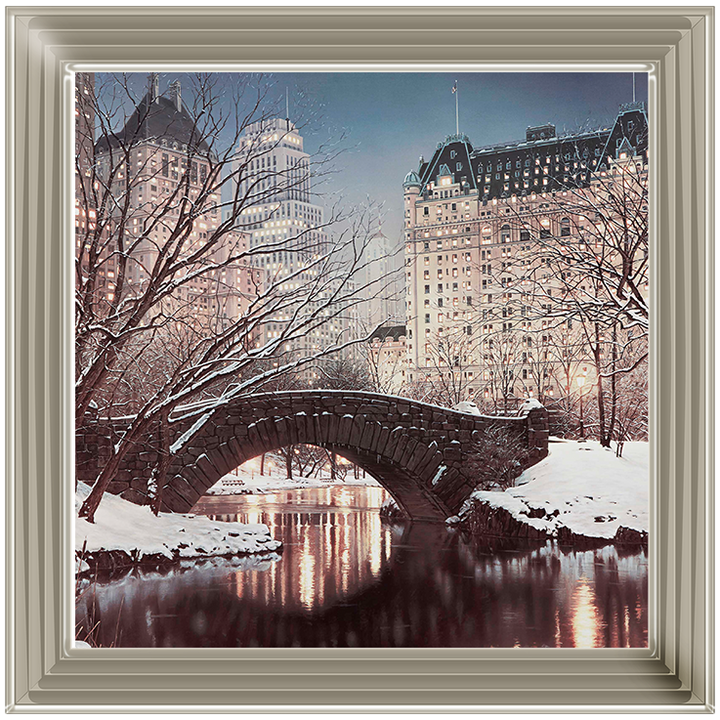 CY100 Gapstow Bridge in Winter, Central Park, New York
