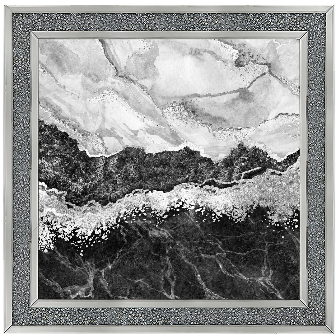 AB151 Abstract Black & Grey IV