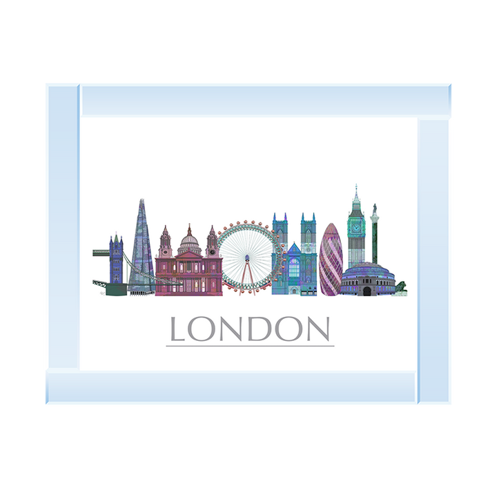 CY048 London Skyline Coloured Buildings