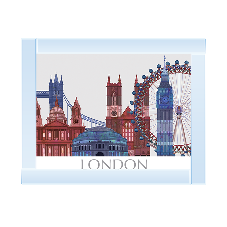 CY050 London Landmarks , Red Blue II