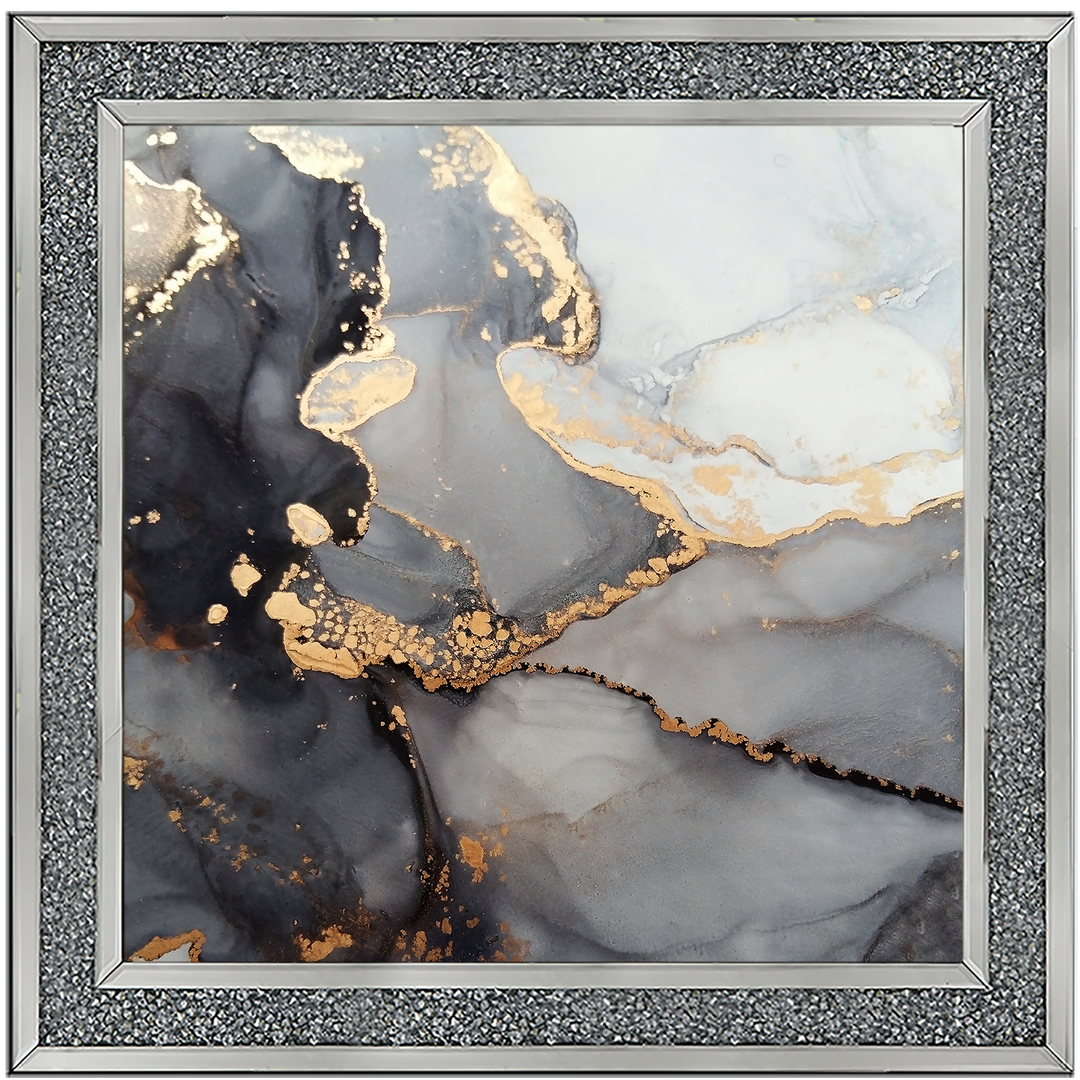 AB170 Abstract Black & Grey II