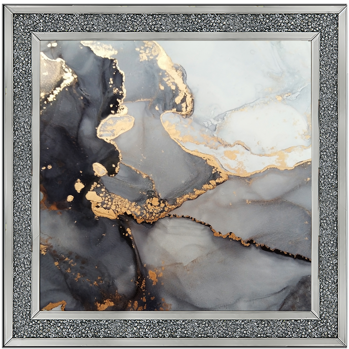 AB170 Abstract Black & Grey II