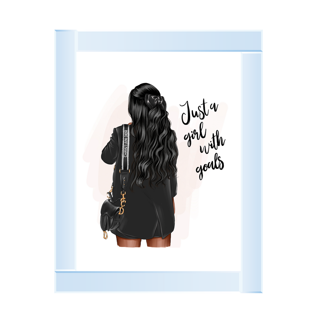 Girl with goals (Dark hair)