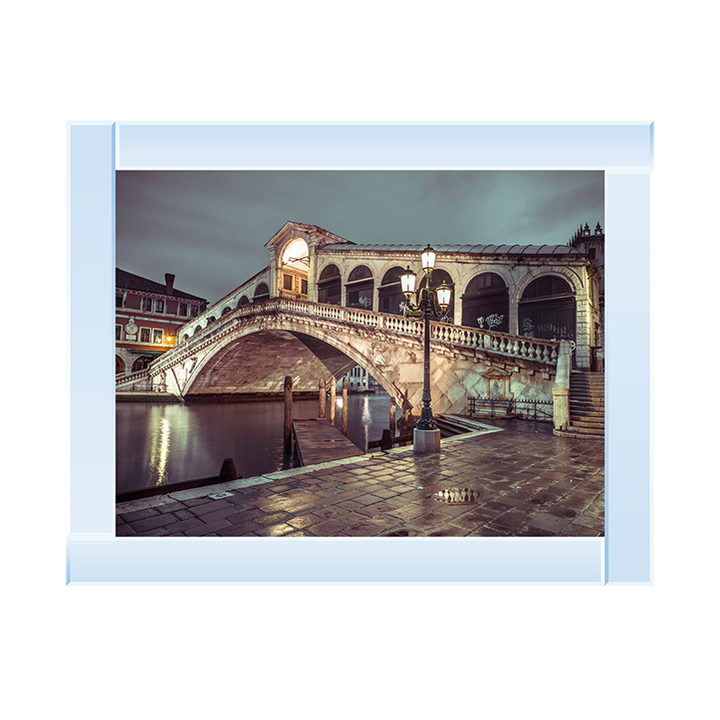 CY077 Rialto Bridge at night, Venice, Italy I
