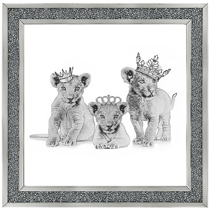 Three crowned cubs