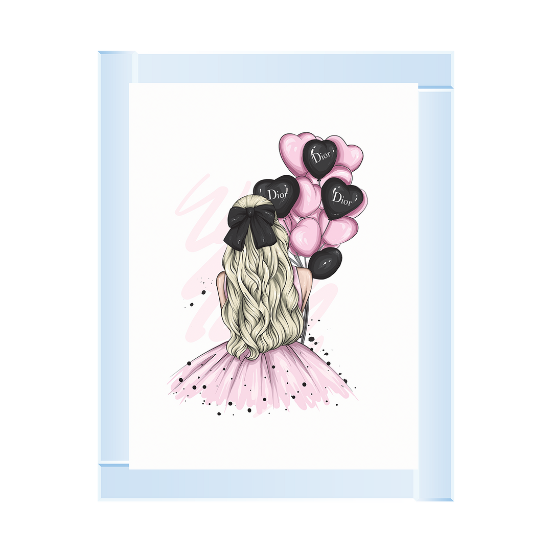 Girl with balloons